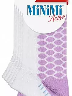 Мягкие носки с футуристичным принтом Minimi JSMINI ACTIVE 4501 (5 пар) bianco